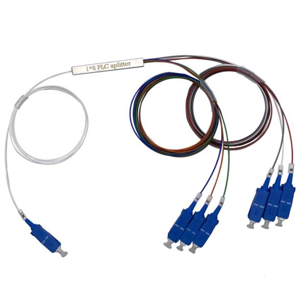 тип соединитель трубки Blockless Splitter оптического волокна PLC 1x6 мини SC UPC