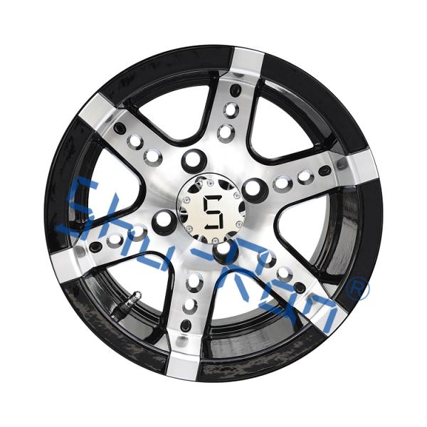 Коляска для гольфа 12'/14' Механизированные / глянцевые черные алюминиевые колеса Рельсы для клуба автомобиля, EZGO, YMH коляски для гольфа