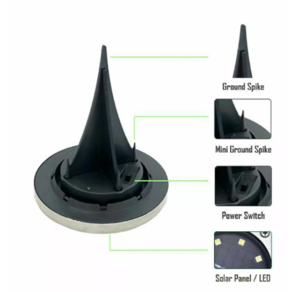 Garden Yard Decorative Solar Flood Lights with IP-65 LED Light Source and Solar Power
