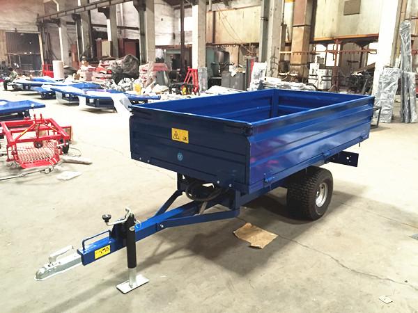 1T2W - Off Road Hydraulic Dump Trailer 1.0ton; Single Axle Farm Tipping Trailer;Tractor Hydraulic Dump Trailer