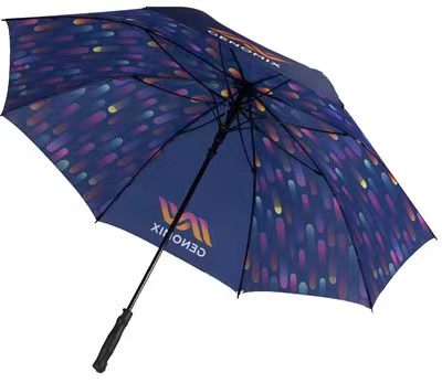 Custom Logo and Pattern Golf Umbrella Manufactured Directly for Sublimation Printing