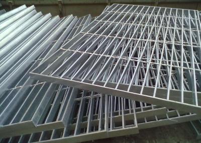 Flat Bar Galvanised Floor Grating , Round Bar Galvanized Walkway Grating