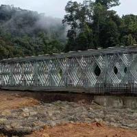 Pont en acier galvanisé portable / ponts en acier préfabriqués GB Q345B