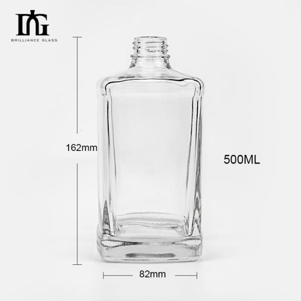 500ml Mountain Shape Glass Spray Color Liquor Vodka Gin Whisky Tequila Rum Spirit Bottle
