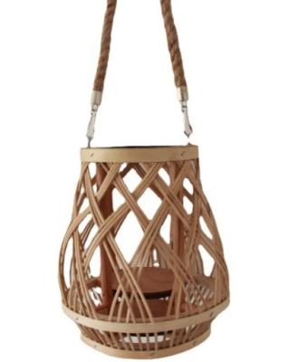 Hot Sale Led Lantern Indoor And Outdoor Decoration Natural Handmade Rattan Weave Candle Holder