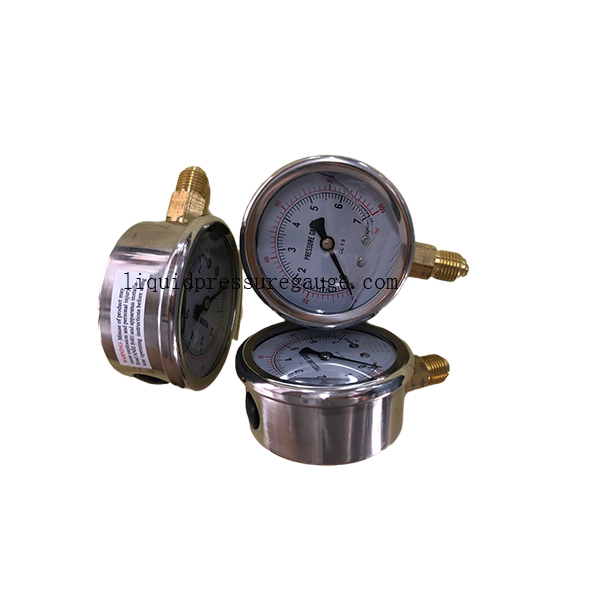 100kpa 63mm Oil Compund Gauge 1/4