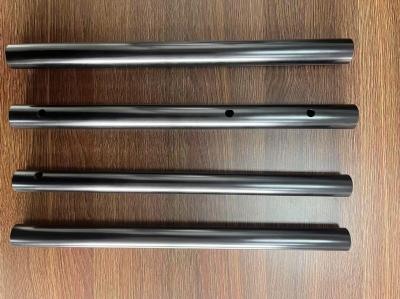 Customized Aluminum Round Tube Black Hard Anodized 30μM Retractable Aluminum Tube Bracket Wall Thickness 1mm Or Custom Made