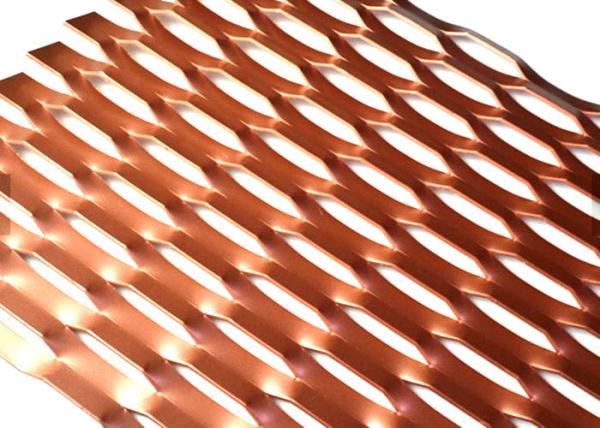 Pinte a malha expandida 3D do metal do tratamento para Screen1220x2440mm metálico decorativo