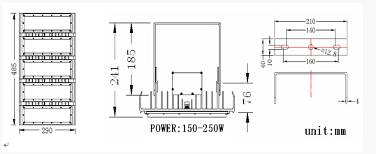 IP65 привело освещать свет потока 150Watt СИД модуля для приспособления освещения зоны.