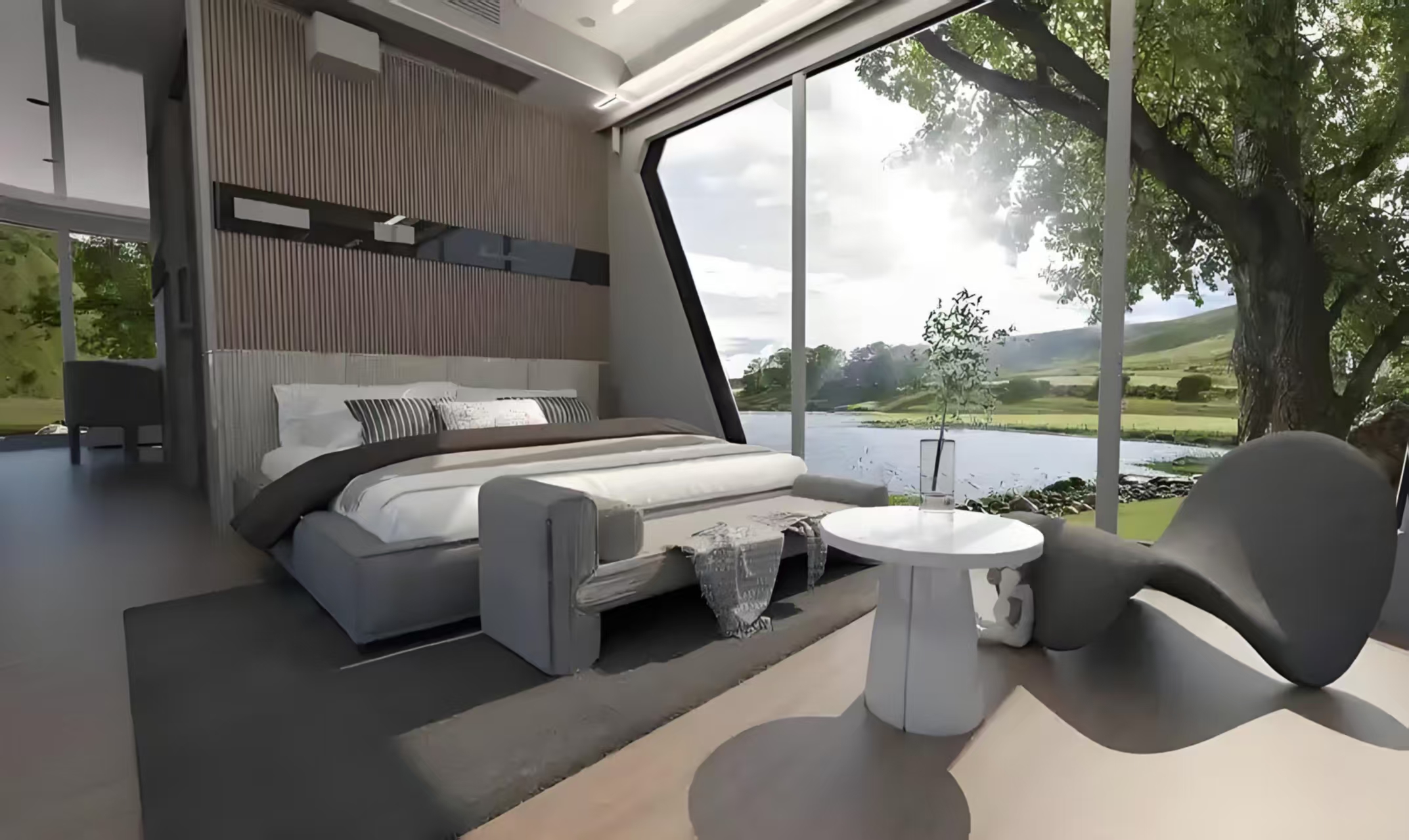 Modern Micro Luxury Stylish Glamping Capsule Intelligent Space System-Prefab Container House Modular Tiny House Design