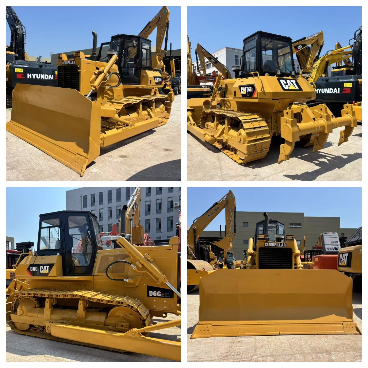 Heavy Duty Used CAT D6G Crawler Dozer with 75 KW Power, 10.5L Displacement, and 300 Working Hours for Earthmoving