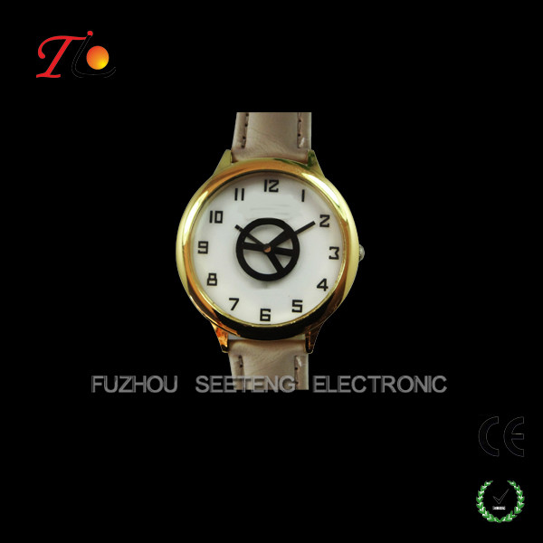 Charming Vintage watches ladies Bracelets watches with rose gold metal bracelet and gunuine leather band