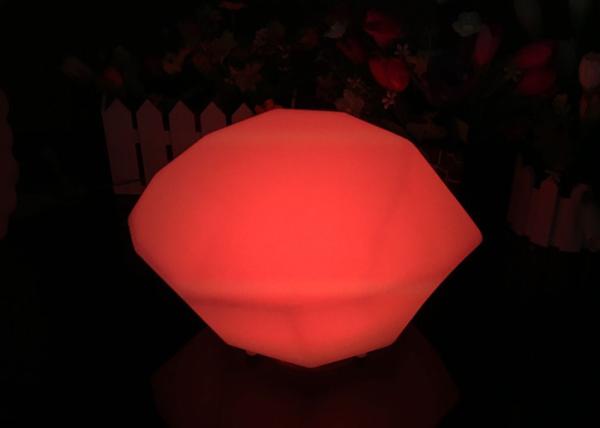LED Battery Power Cute Color Changing Night Light Stone Shaped / Diamond Shaped