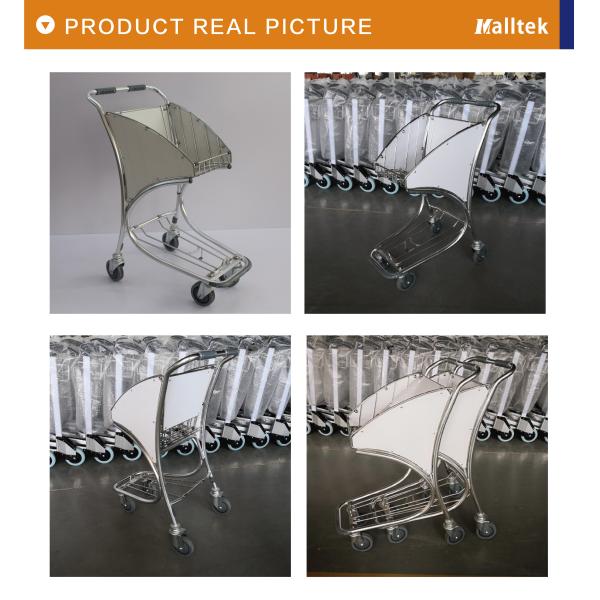 Airport Trolley For Intermational Airport Store With Basket