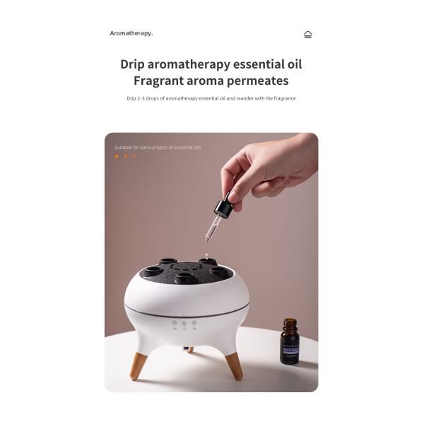 3D Simulated Flame Aromatherapy Diffuser with 250ml Capacity and Ultrasonic Technology