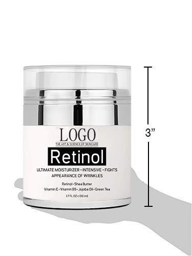 100ml Retinol Moisturizer Cream For Face And Eye Area - With Retinol / Jojoba Oil / Vitamin E