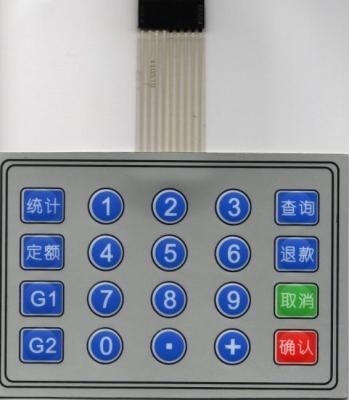 Interruptor de membrana tátil com abóbada do metal, resistência do teclado customizável de isolação