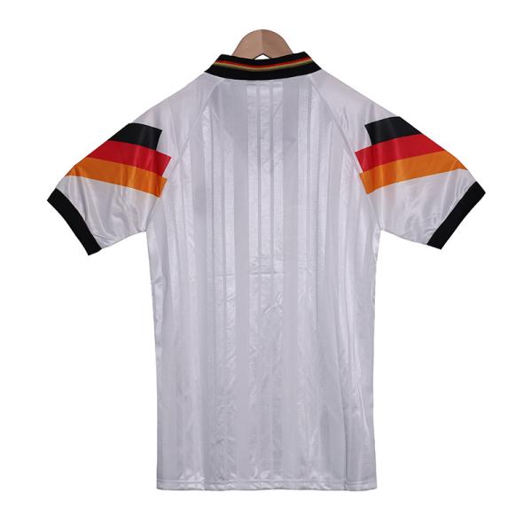 Germany 1992 home retro football jersey is lightweight and extremely comfortable