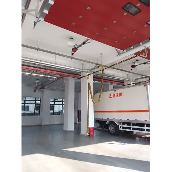 NFPA Compliant Automatic Sliding Rail Fire Truck Exhaust Removal System for Stations