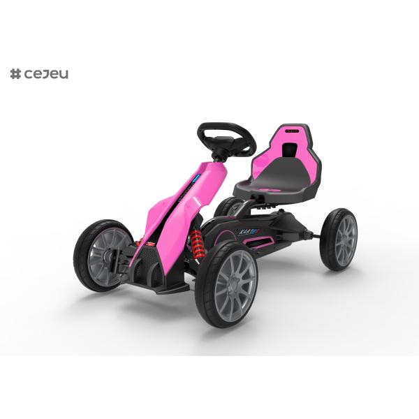 12V Battery Kids Go Karts Stroller for Toddlers Off-Road Car Toy Handbrake and Adjustable Seat