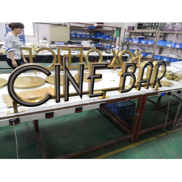 3D Illuminated Letters Signage Customized Size 3 Years Warranty