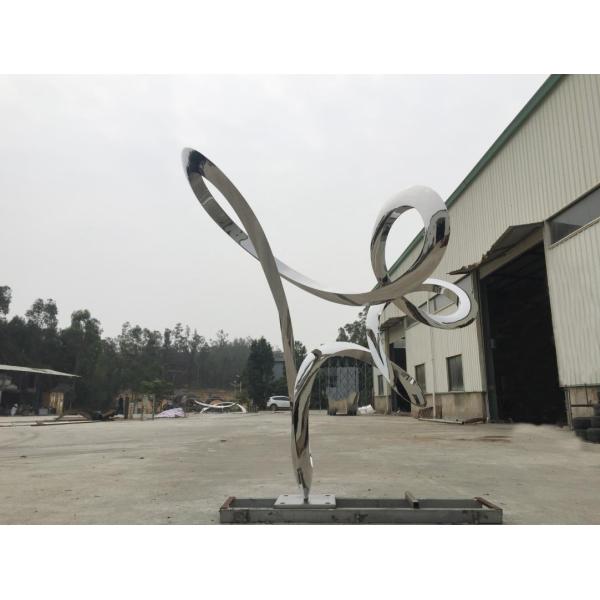 Metal Decoration Modern Abstract Sculpture Large Steel 3m Height Corrosion Resistant