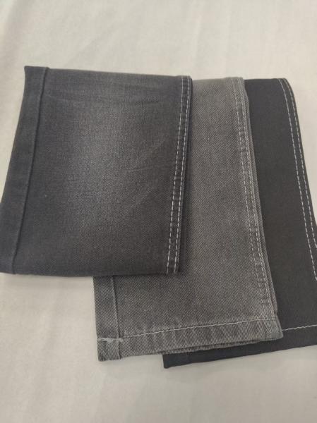 65%Cotton 12.2oz Cotton Rayon Polyester Black 180cm Denim fabric 7x7 JSD3085