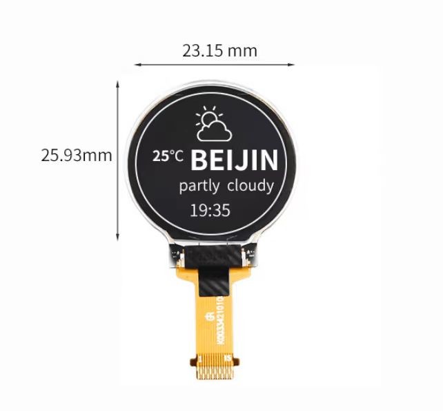 0.75дюймовый 128х128 круглый панель дисплея OLED SSD1327 Малый соединитель экрана OLED 15pin SPI I2C панель OLED