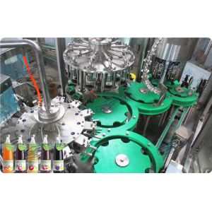 Monoblock 3 in 1 Hot Filling Machine suitable for juice bottling