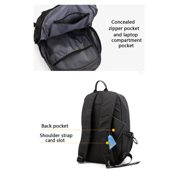 New Design Business Laptop Backpack with usb charging port Waterproof Travel School backpack