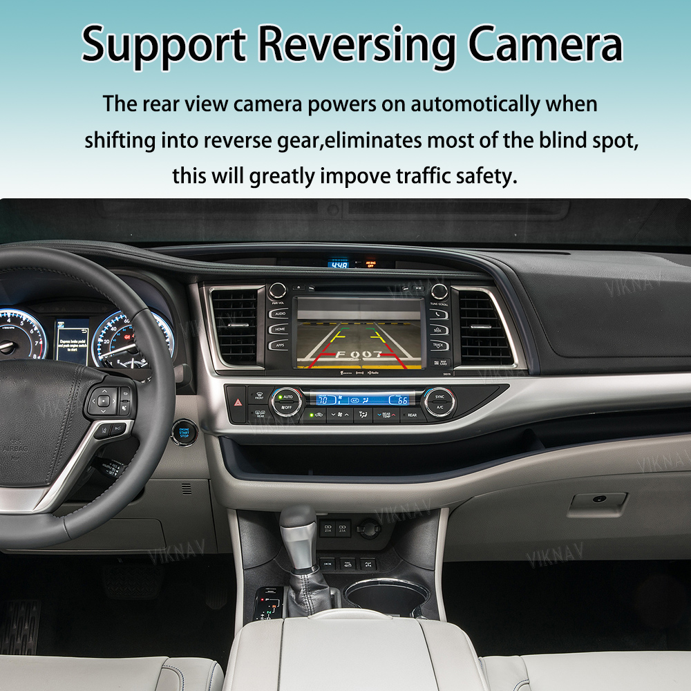 Viknav Linux System Decoder Box Apple Android Wireless Auto CarPlay для Toyota Highlander 2015-2018 года года выпуска