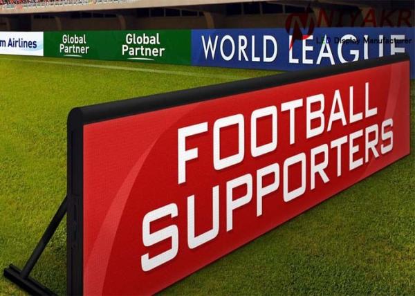 P10 Outdoor Football Stadium LED Display Banners For Perimeter Advertising