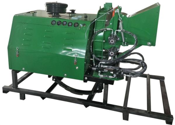 8 Inch Chipping Capacity Diesel Engine Wood Chipper With Hydraulic Feeding System