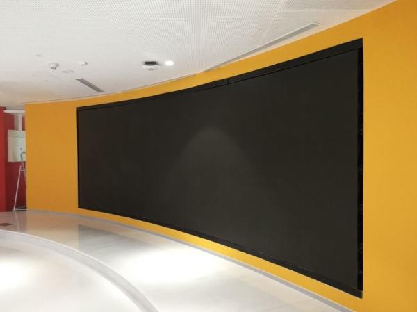 Interior P3.91 HD Instalación fija pantalla LED utilizada como pared de video de estudio de televisión de conferencias