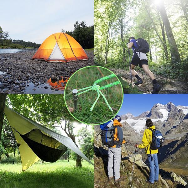 5mm Titanium Alloy Tent Pegs With Reflective Cord