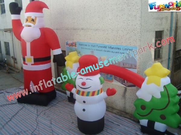As decorações infláveis da árvore de Natal do feriado esverdeiam, 420D PVC 3M