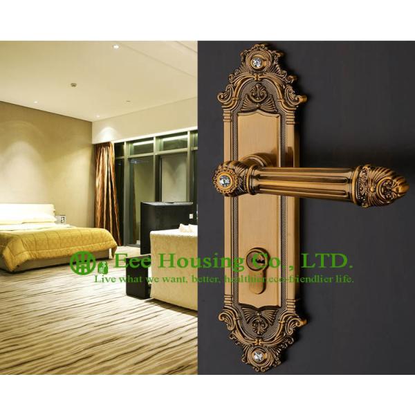 Interior Door Lock, mortise lock and key for timber door,Antique Brass finish,Bedroom lock