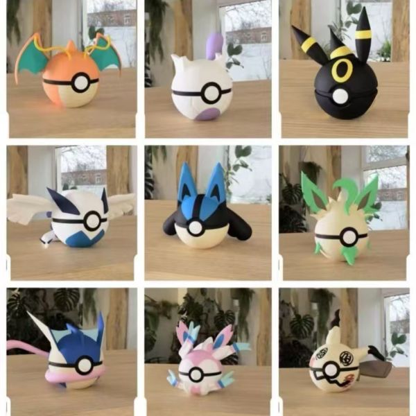 3D Printed Pokemon Poke Ball Gift Desktop Decoration