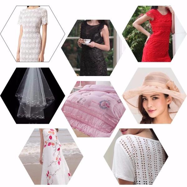 Подгонянная плоская отделка шнурка вышивки 9cm для оформления одежд