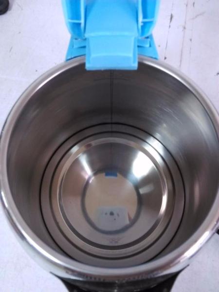 chaleira de chá elétrica de aço inoxidável azul do instante 1.8L comercial