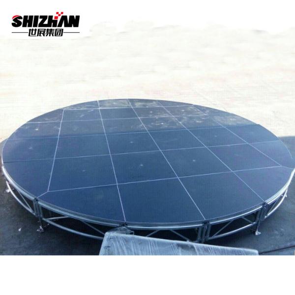 ronda de cristal portátil móvil de la decoración de la etapa 750kg/Sqm para la boda