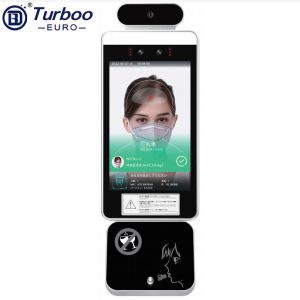 8 armazenamento local da tela EMMC 8G de Touchless do terminal da cara da detecção do álcool do IPS da polegada