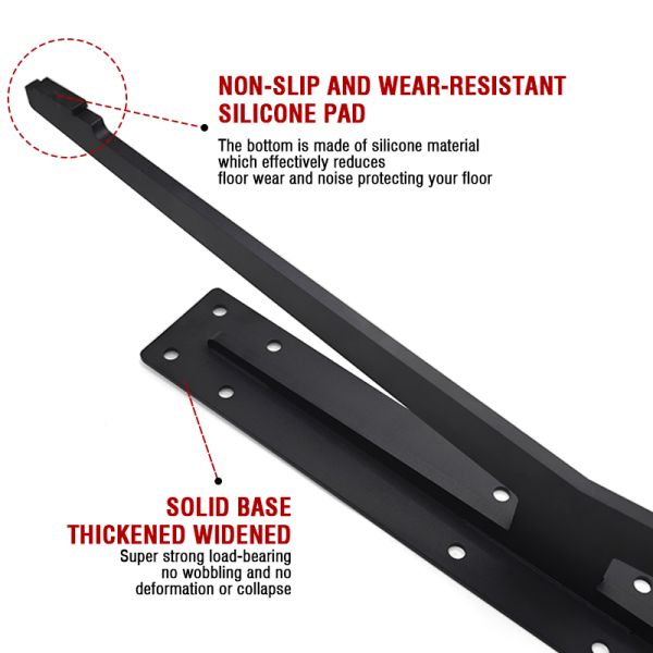 Sofa Accessories Furniture Hardware Brackets Heavy-Duty Furniture Base Frames Black Metal Sofa Bed Legs