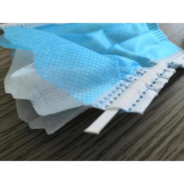 Daily Necessary Breathing Non Woven Face Mask 3 Ply 17.5x9.5cm Blue / Green