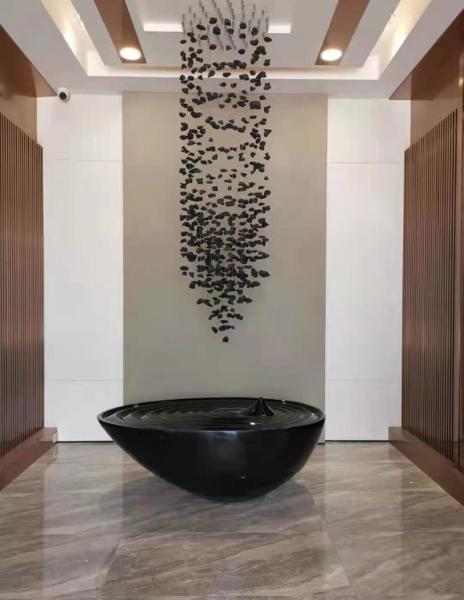 Luxury Stone Crystal Chandelier Large Modern Staircase Led Lighting(WH-NC-92)