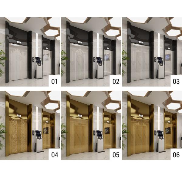 Decoration 1500mm Golden Color Decorative Stainless Steel Sheet For Elevator Cabins