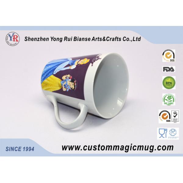 12oz v shape color changing ceramic mug for promotional gifts