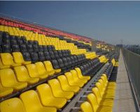 Sièges fixes de stade de football avec logo personnalisé en PP, gradins et gradins de différentes couleurs