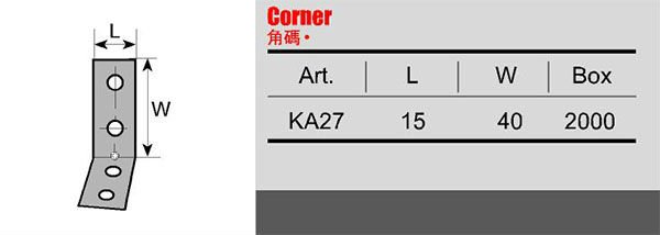 Modern Design Zinc Plating Steel L-shaped Shelf Brackets for Furniture Joint Support