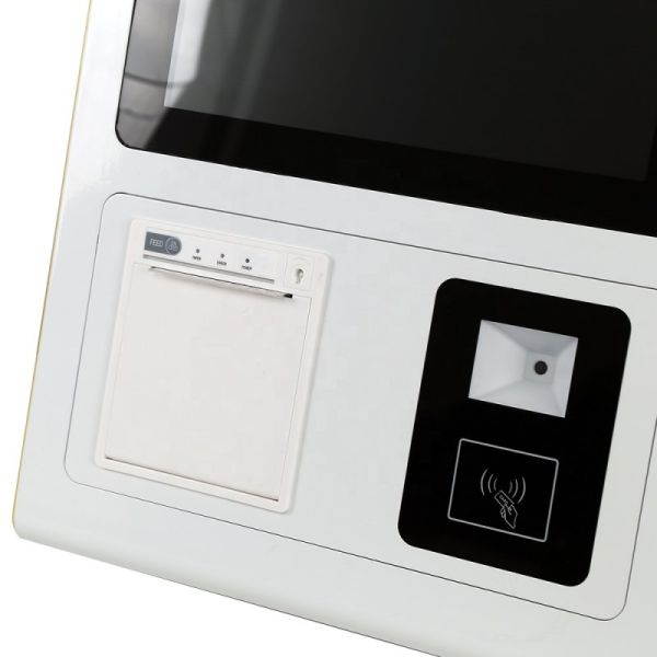 21.5 Inch FHD Self Ordering Kiosk with 10-Point Capacitive Touch Screen and Optional Thermal Printer